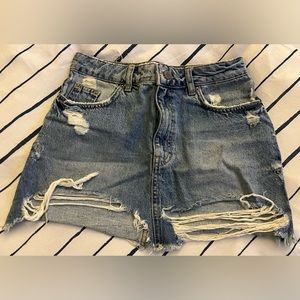 Denim Mini Skirt